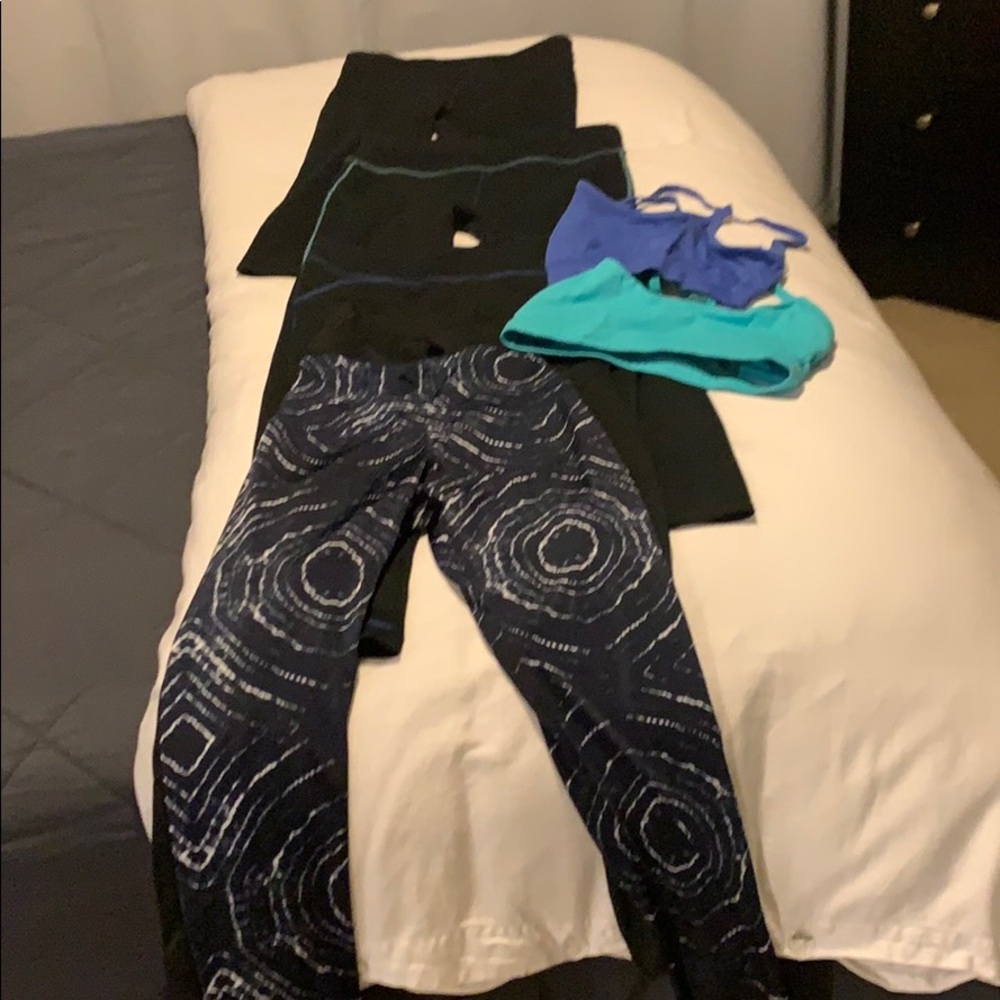 Workout clothes (Lululemon, Fabletics, Kora)